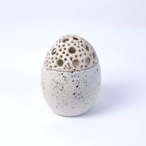 Κεραμικό Αυγό Τρυπητό Λευκό