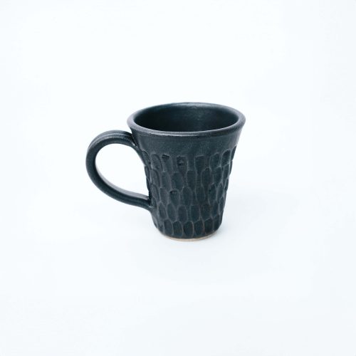 Κεραμική Κούπα Κώνος Σκαλιστή Obsidian