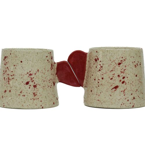 Κεραμικό Σετ Κούπες In Love